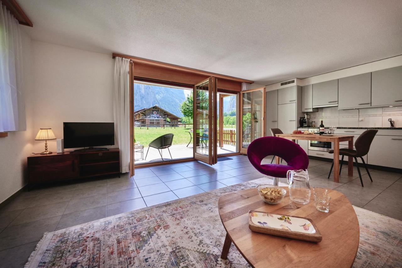 Apartment Truemmelbach, Comfortabl & Cozy, Private Terrace With Best Views Лаутербруннен Экстерьер фото